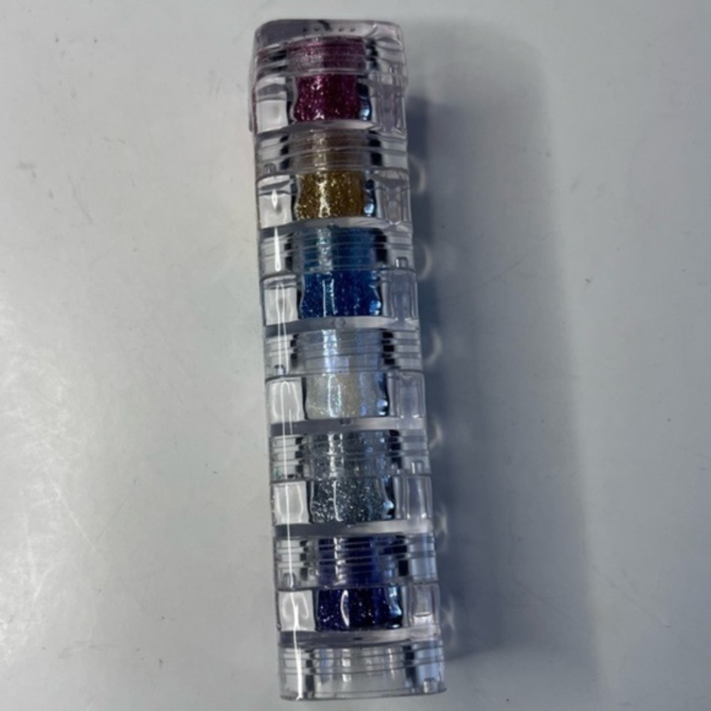 Faces Facial Glitter Tower of Six Colors Glamor Makeup New